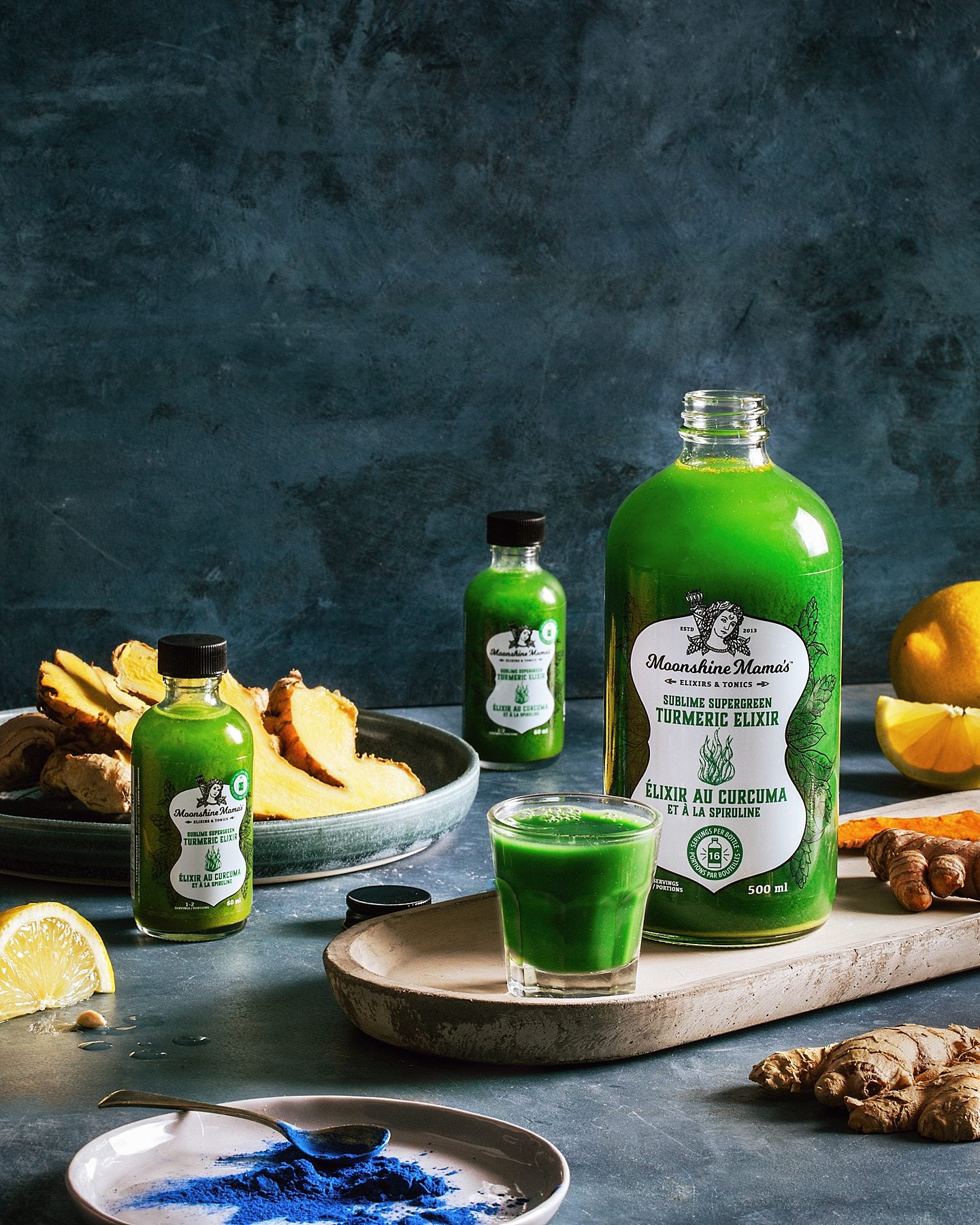 Blue Spirulina Turmeric Elixir | Moonshine Mama's – Moonshine Mama's