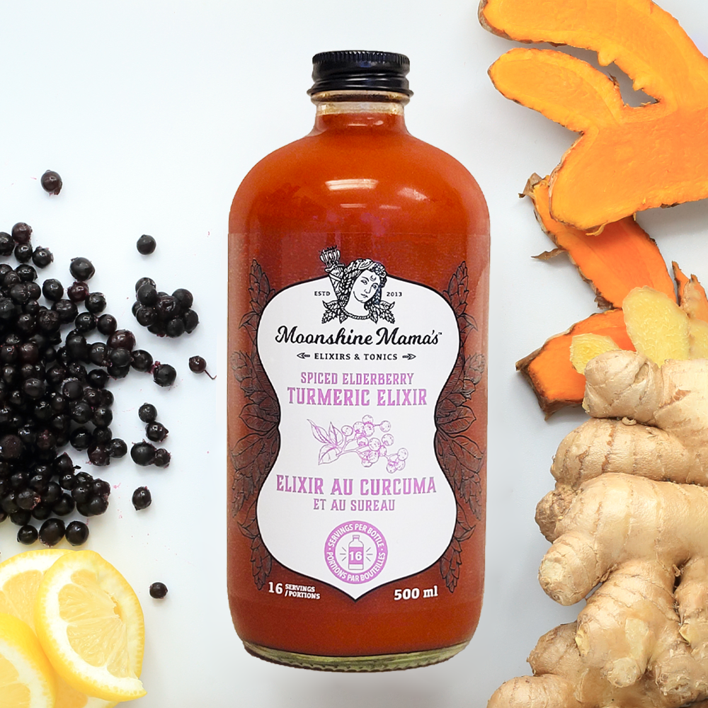 Spiced Elderberry Turmeric Elixir